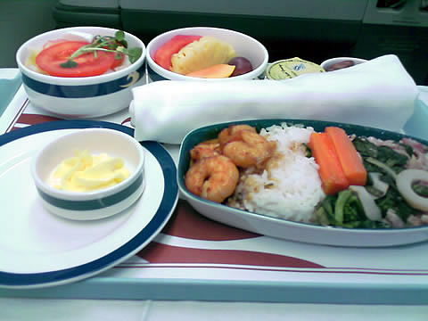 中国国際航空　食事　ファーストクラス